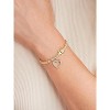 18k Yellow Gold Plated Diamond Accent Tennis Bracelets Bracelets with Accent S-Link Chain - 3 of 4