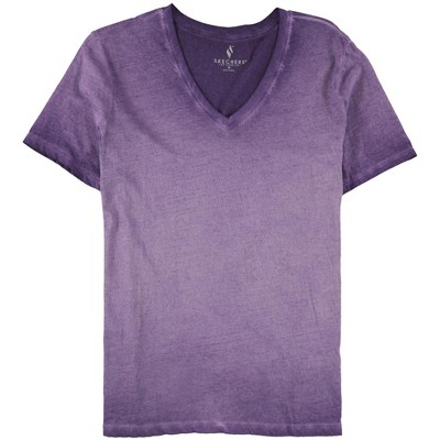 Skechers Womens Solid Basic T-Shirt, Purple, Medium