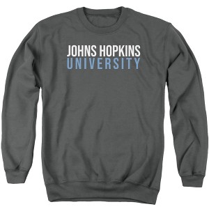 Johns Hopkins University Official Stacked Adult Crewneck Sweatshirt - 1 of 4