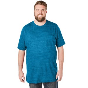 Boulder Creek by KingSize  Heavyweight Longer-Length Pocket Crewneck T-Shirt - 1 of 4