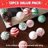 Joyfy Christmas Ornaments, DIY Art & Craft Christmas Tree Decorations Indoor, 12/24 Pcs Blank White Hanging Balls for Xmas Party Favors Supplies - 3 of 4