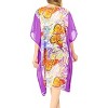 LA LEELA Women's Beachwear Swimsuit Coverups for Women Summer Swim Beach Cover Ups for Swimwear Women Bathing Suit Tunic Dress 2X-3X Purple, Butterfly - 3 of 4