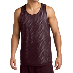 Mafoose Men's PosiCharge Reversible Mesh Moisture-Wicking Double-Layer Tank - 1 of 4