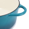 MegaChef 6.35 Quart Round Enameled Cast Iron Dutch Oven with Self Basting Lid - 4 of 4