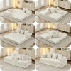 Foldable sofa bed with no bones to break, high-density foam with chenille fabric, suitable for living rooms, bedrooms, and recreation rooms. - 3 of 4