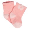 Gerber Baby Girls' Jersey Wiggle Proof Socks - Golden Floral - 3-6 Months - 8-Pack - 2 of 4