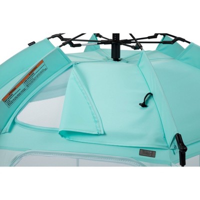 Aqua Blue Portable Mesh Dome Play Yard