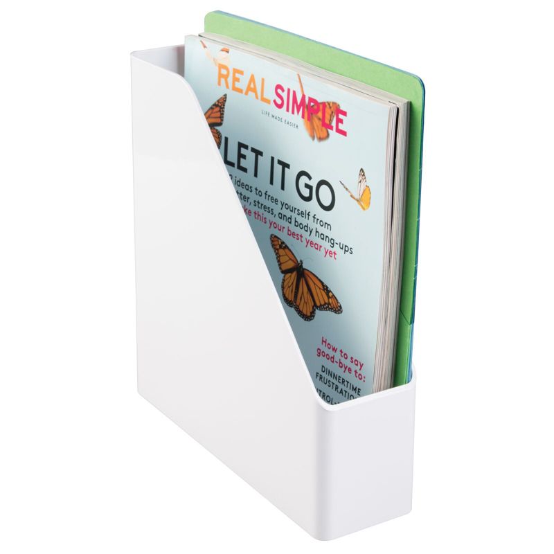 mDesign Plastic Slim File Folder Storage Organizer with Handle, 1 of 7
