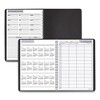 DayMinder Four-Person Group Daily Appointment Book, 11 x 8, Black Cover, 12-Month (Jan to Dec): 2025 - 4 of 4