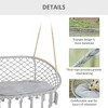 CAVINAS 2-Seat Hammock Chair,Patio Swing with Soft Cushion and Cotton Rope,Outdoor Swing for Indoor Patio Garden - 4 of 4