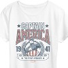 Women's - Marvel - Captain America Collegiate Short Sleeve Graphic T-Shirt - 2 of 4