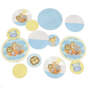 Big Dot of Happiness Noah's Ark - Baby Shower or Birthday Party Giant Circle Confetti - Party Decorations - Large Confetti 27 Count - 1 of 4