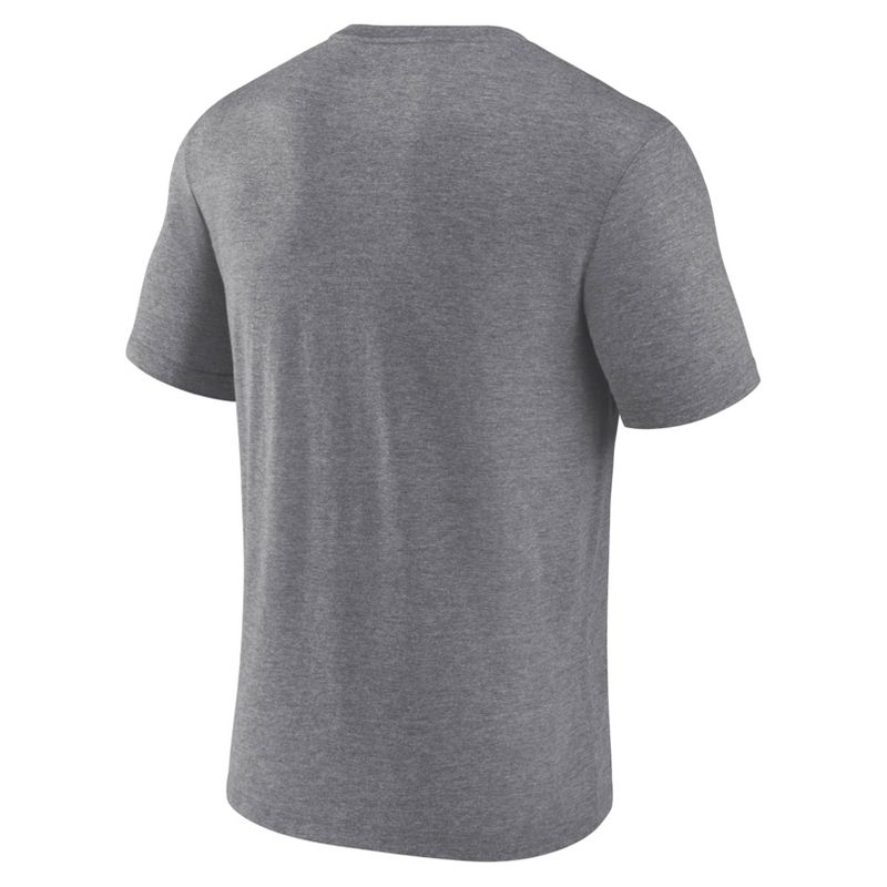 NCAA Virginia Tech Hokies Men&#39;s Gray Tri-Blend Short Sleeve T-Shirt, 3 of 4