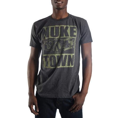 Call Of Duty Nuke Town Map Men's Heather Tee Shirt T-shirt : Target