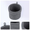 REGALWOVEN Odorless Cotton Rope Handcrafted Compact Size Multi-Use Open Storage Bins 5.1 x 5.5 Inch 2 Packs - 2 of 4