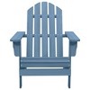 vidaXL Patio Adirondack Chair Solid Fir Wood Blue - 2 of 4