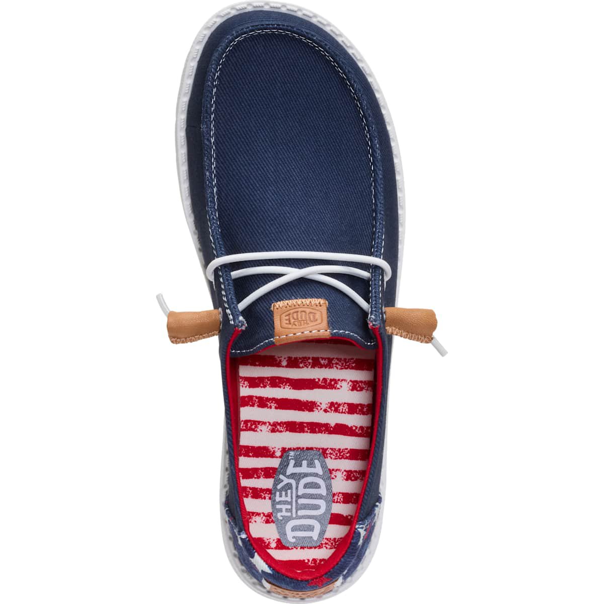 Обувь HEYDUDE Women Wendy Americana Stars, 4thof July Patriotic Shoes , Navy, W7 — фото 3