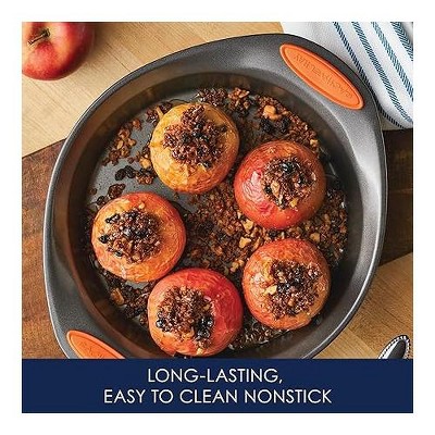 9-Inch Round Gray Nonstick Cake Pan with Grips