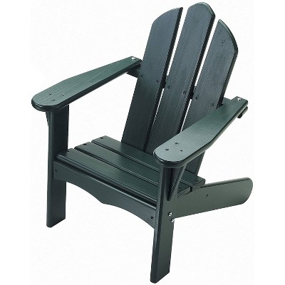 Little Colorado Solid Wood Easy Assembly Kids Classic Adirondack Lounge Patio Chair Children’s Backyard Furniture for Indoor Outdoor Use, Green