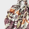 Floral Abstract Satin Bow Hair Twister with Tails - A New Day™ Brown - 3 of 3