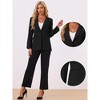 Allegra K Women's Bussiness Work Office One Button Open Front Blazer - 2 of 4