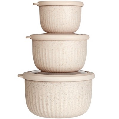 The Lakeside Collection ECO Microwave Nesting Bowls with Lids
