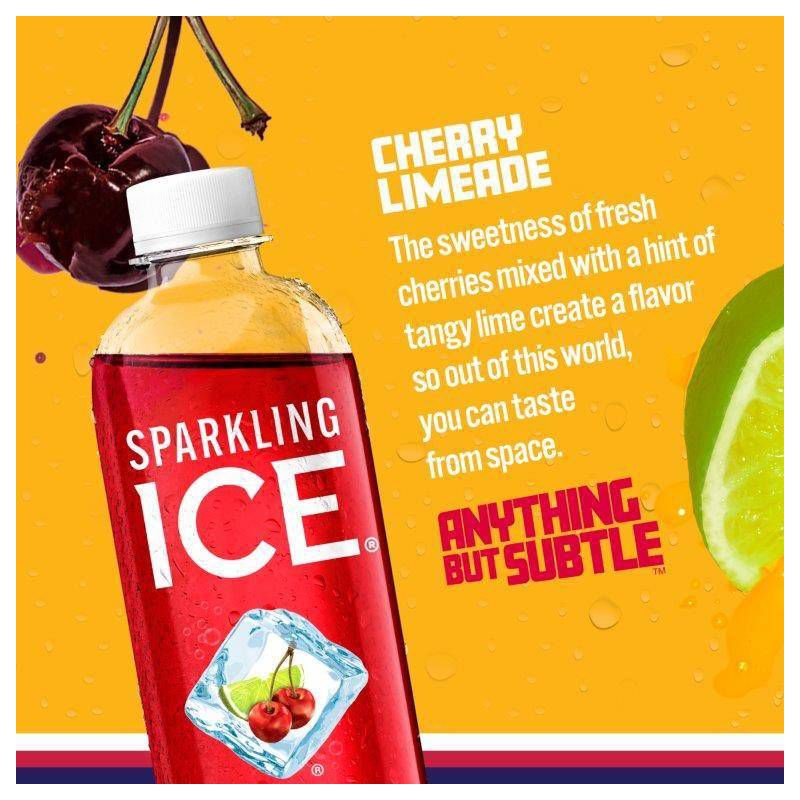 Sparkling Ice Cherry Limeade - 17 fl oz Bottle, 3 of 11