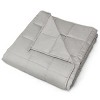 Costway 7/12/15/17/20/22/25 lbs Weighted Blankets Full /Queen/King Size 100% Cotton w/ Glass Beads Light Grey - 3 of 4