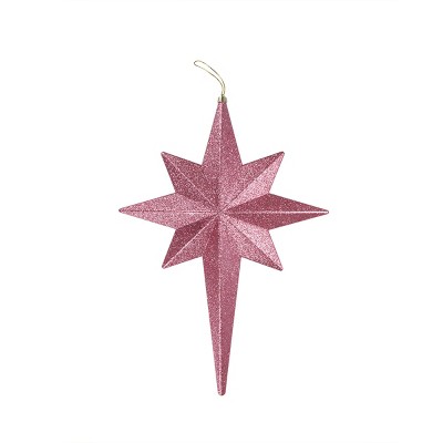 Northlight 20" Pink Glittered Bethlehem Star Shatterproof Christmas Ornament