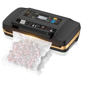 Aoibox 95Kpa Vacuum Sealer, Full Automatic 10-in-1 Food Saver with Double Heat Seal, Easy-Lock Handle&Built-in Cutter, Includes Bag Roll &Pre-cut Bags - 1 of 4