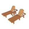 WestinTrends Malibu 3 Piece Poly Reclining Chaise Lounge With Wheels - 3 of 3