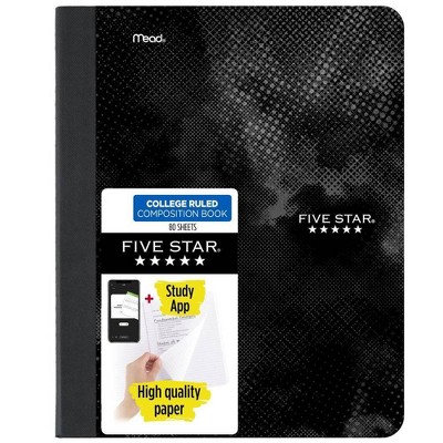 Five Star Active Comp Book Black 80ct