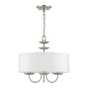 Livex Lighting Brookdale 3 - Light Pendant in  Brushed Nickel - 1 of 1