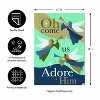 Evergreen Oh Come Let Us Adore Him Suede Garden Flag 12 x 18 Inches Indoor Outdoor Decor - 4 of 4