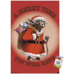 Trends International Star Wars: Saga - Yoda Merry Time Unframed Wall Poster Prints - 1 of 4