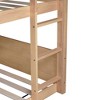 YOOCOZZ Twin over Twin House Floor Bunk Bed with Safety Guardrails and Headboards - 4 of 4
