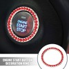 Unique Bargains Rhinestone Car Engine Start Button Decoration Bling Ring 6 Pcs - 2 of 4