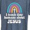 Women's - Instant Message - Teach About Jesus Short Sleeve Graphic T-Shirt - 2 of 4