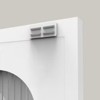 GlasFlength Decorative Storage Cabinets, 2 Shapely Doors with Horizontal Holes, White, 31.5"*15.75"*71" - 4 of 4