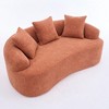 CAVINAS 65" Loveseat Sofa for Small Spaces,Chenille Sofa with 30D Full Compression Sponge & Spring Support,2-Seater Couch for Living Room - 4 of 4