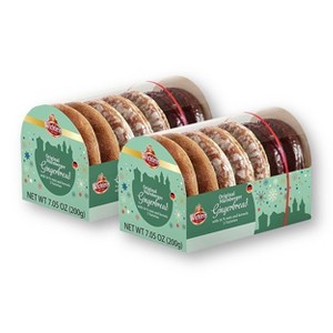 Wicklein Nurnberger Gingerbread Oblaten-Lebkuchens ASSORTED 7.05 Oz./200 g. Each (Pack of 2) - 1 of 4
