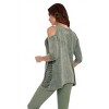 Women's 3/4 Sleeve Cold Shoulder Top - ANGEL - 3 of 4