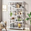 Hommoo 68.9" Bookcase with 9 Open Shelves White - 2 of 4