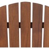 Teal Island Designs Fletcher Dark Wood Outdoor Reclining Adirondack Chairs Set of 2 - 2 of 4
