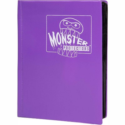 Monster Binder - 4 Pocket Trading Card Album - Matte Purple - Holds 160 Yugioh  Magic  and Pokemon Cards