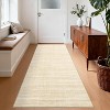 Washable Rugs for Living Room Modern Solid Area Rugs Non Slip Low Pile Minimalist Carpet Stain Resistant Ultra Soft Throw Mats - 3 of 4