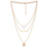 SOHI Women's Gold Geometric Layered Necklace - 2 of 4