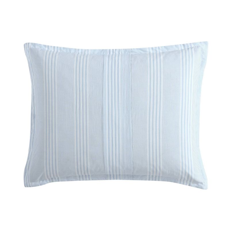 Laura Ashley 3pc King Bedford Comforter Bedding Set Blue, 5 of 9