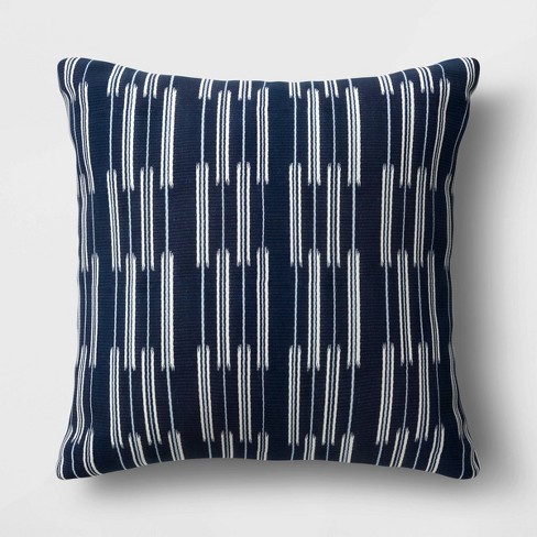 Oversize Woven Outdoor Throw Pillow, Navy Blue Outdoor Pillows Target