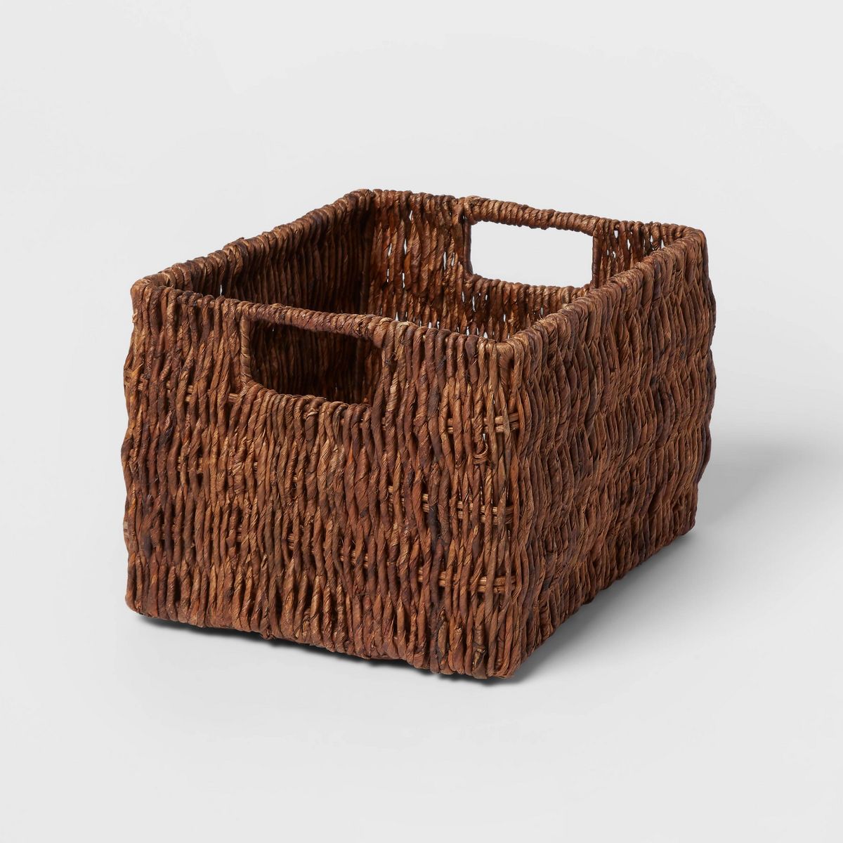 Small Woven Banana Bark Crate
